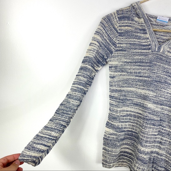 Columbia Lightweight Knit V Neck Hoodie Size XS - Picture 5 of 7
